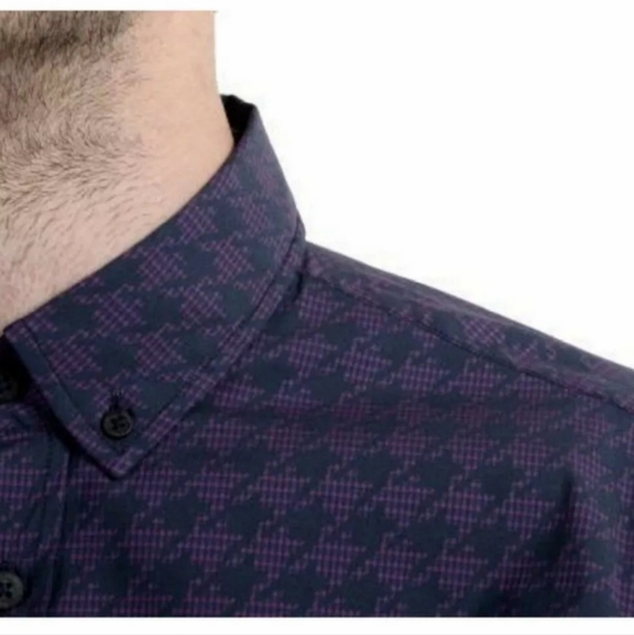 HUGO BOSS Mabsoot Slim Long Sleeve Casual Button Down Shirt Mens XXL - Picture 4 of 5